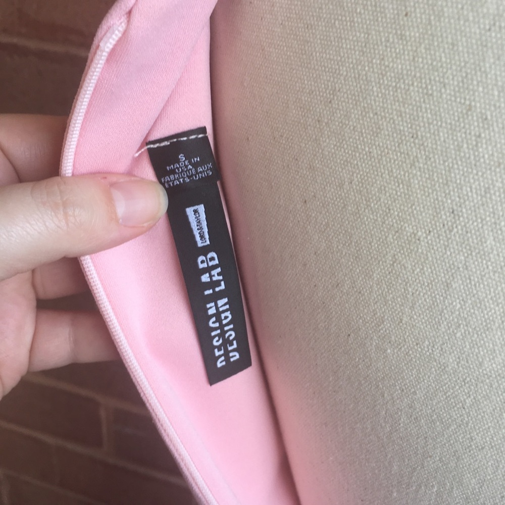 Design Lab Pink Halter Neck Fit and Flare Dress - Picture 8 of 10